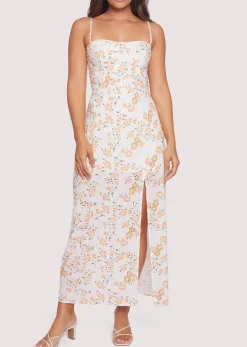 Lost + Wander Dresses*Acropolis Hills Maxi Dress WHITE-ORANGE-FLORAL