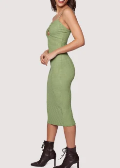 Lost + Wander Dresses*Agave Nectar Midi Dress GREEN