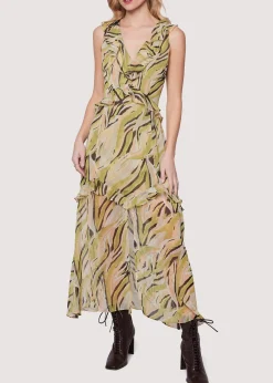 Lost + Wander Dresses*Arroyo Willow Maxi Dress GREEN-MULTI