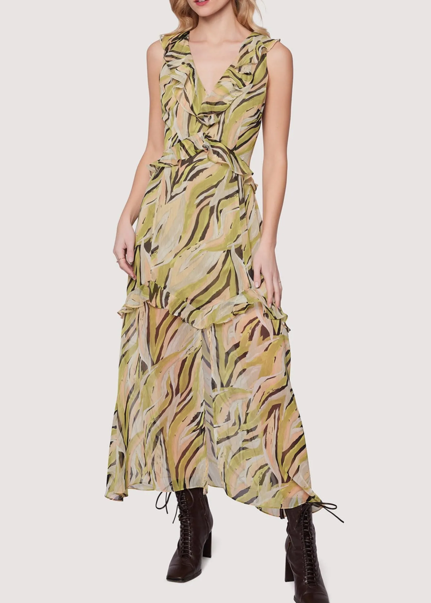 Lost + Wander Dresses*Arroyo Willow Maxi Dress GREEN-MULTI