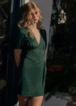 Lost + Wander Dresses*Calla Green Mini Dress CALLA-GREEN