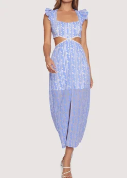 Lost + Wander Dresses*Crete Escape Maxi Dress BLUE-WHITE-FLORAL