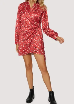 Lost + Wander Dresses*Falling In Love Mini Dress RED WHITE FLORAL