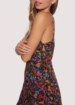 Lost + Wander Dresses*Flora Garden Mini Dress BLACK-LAVENDER