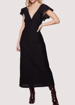 Lost + Wander Dresses*Shadow Daisy Maxi Dress BLACK